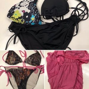 Medium Female Swim Bundle: 6 pieces Camo, Pink